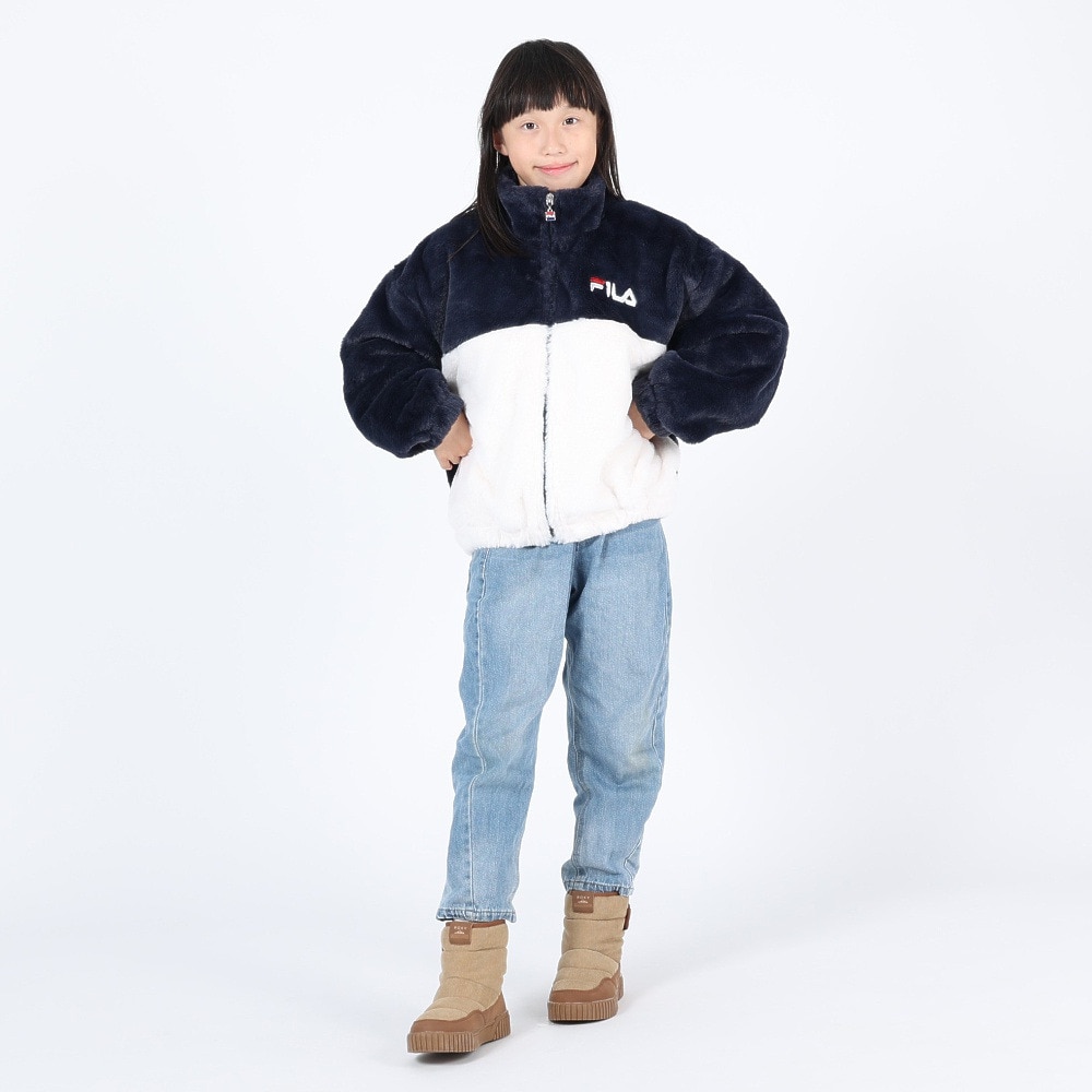フィラ（FILA）（キッズ）ジュニア 切替ボアジャケット 143-707NV