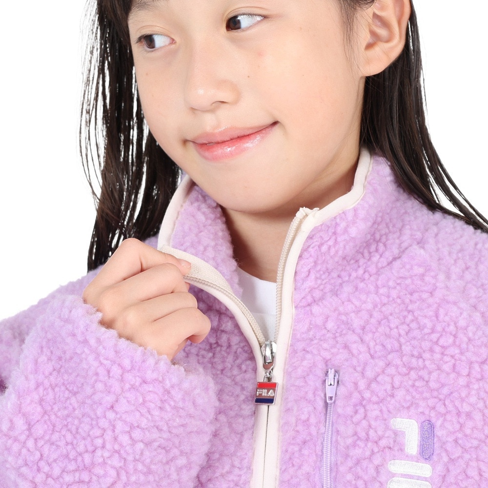 フィラ（FILA）（キッズ）ジュニア ボアジャケット 143-708LAV