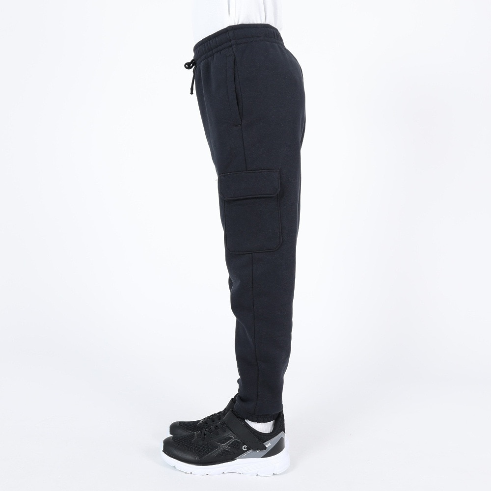 アンダーアーマー（UNDER ARMOUR）（キッズ）カーゴパンツ 裏起毛 保温性 ブラック 黒 エッセンシャルフリース カーゴジョガーパンツ 1380381 001