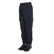 (キッズ)カーゴパンツ 裏起毛 保温性 ブラック 黒 エッセンシャルフリース カーゴジョガーパンツ 1380381 001