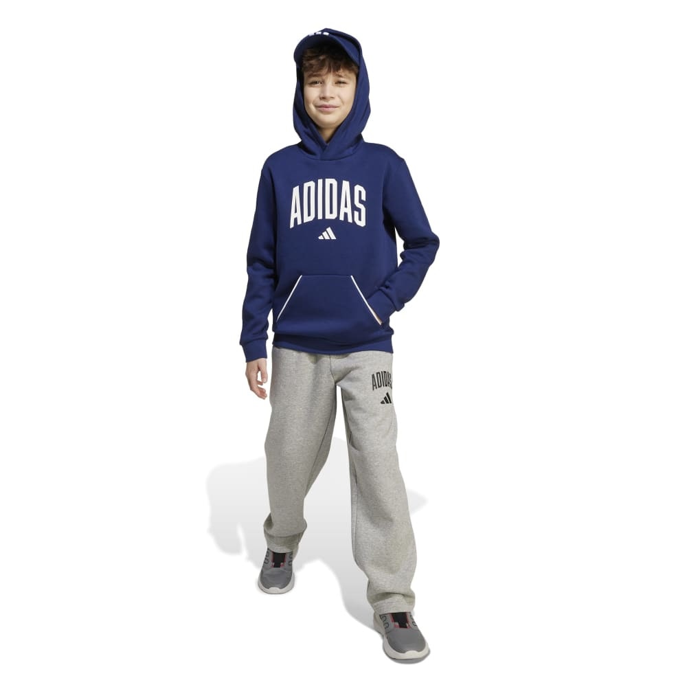 アディダス（adidas）（キッズ）キッズ シーズナル エッセンシャルズ カレッジ タイポグラフィ パンツ KLH27-JW2386