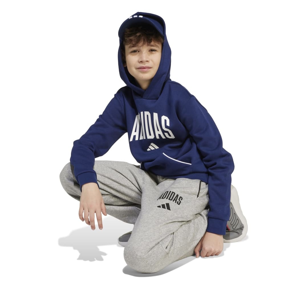 アディダス（adidas）（キッズ）キッズ シーズナル エッセンシャルズ カレッジ タイポグラフィ パンツ KLH27-JW2386
