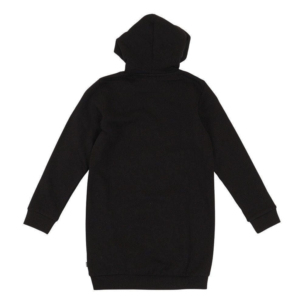 プーマ（PUMA）（キッズ）ガールズ ESS ロゴ フーディー ドレス 長袖 672562 01 BLK