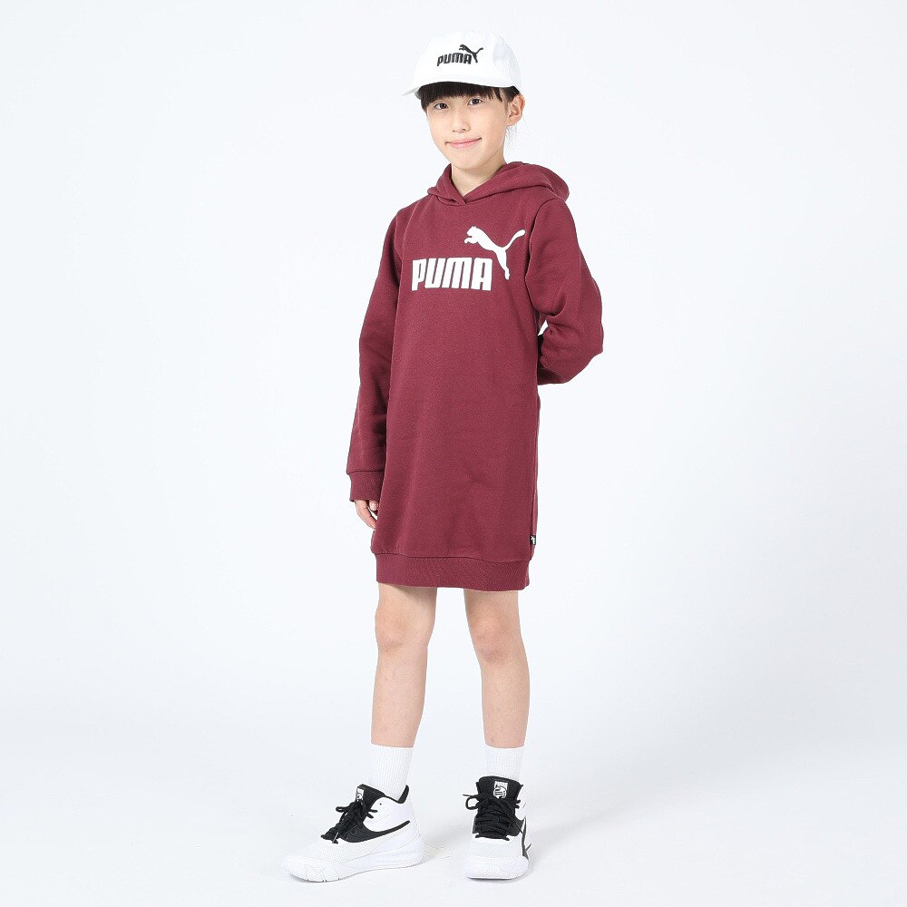 プーマ（PUMA）（キッズ）ガールズ ESS ロゴ フーディドレス 672562 22 VLT