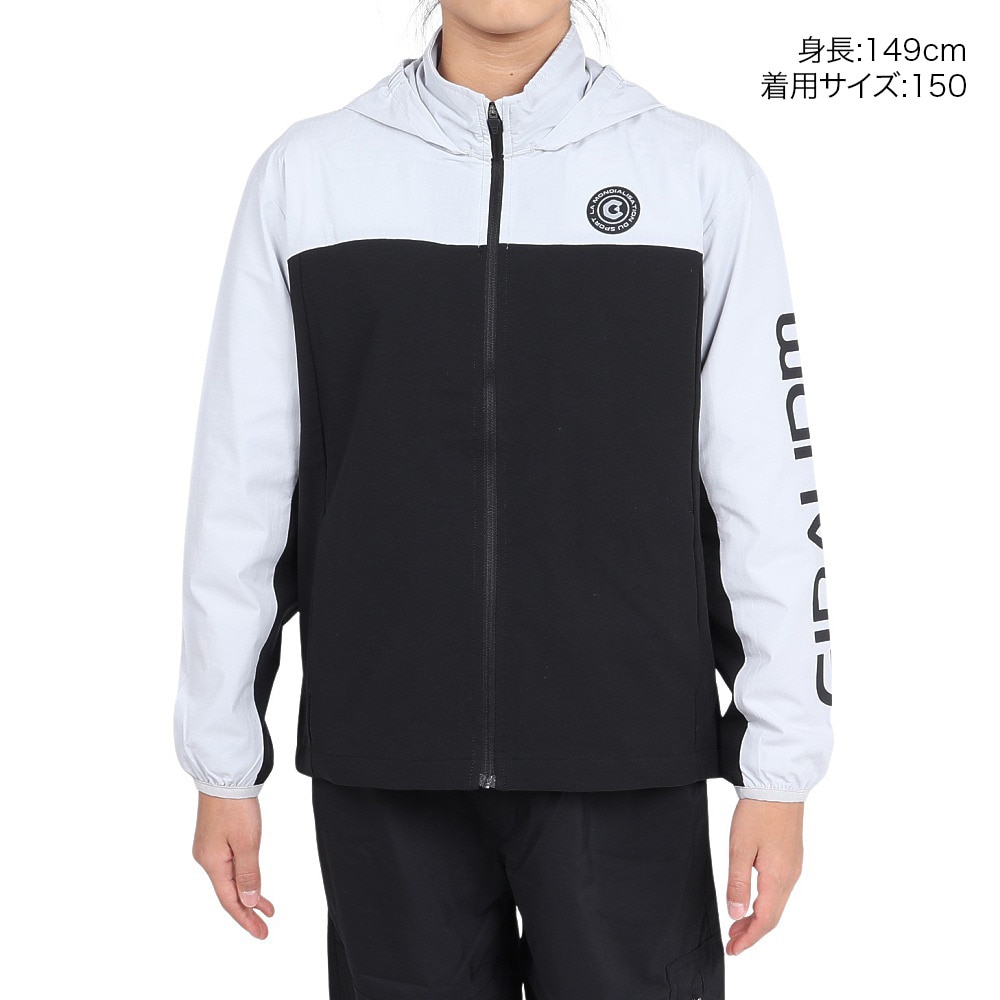 ジローム（GIRAUDM）（キッズ）ジュニア 絶耐撥水 RIP ブレーカージャケット SW4F0012-TR862-GRSD BLK