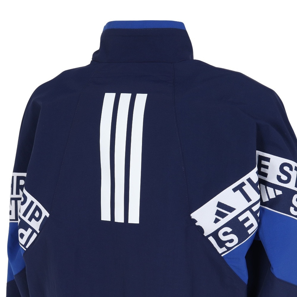 【激レア・美品】清水建設江東ブルーシャークス アディダス 支給品 ジャケット adidas EQT WASH CRW EQTブルー（アディダス EQT ウォッシュ クルー