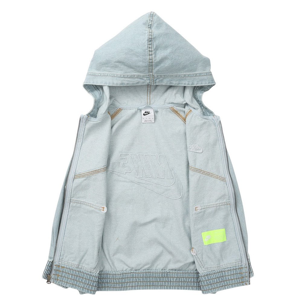 ナイキ（NIKE）（キッズ）フルジップ フーデッド デニム ジャケット