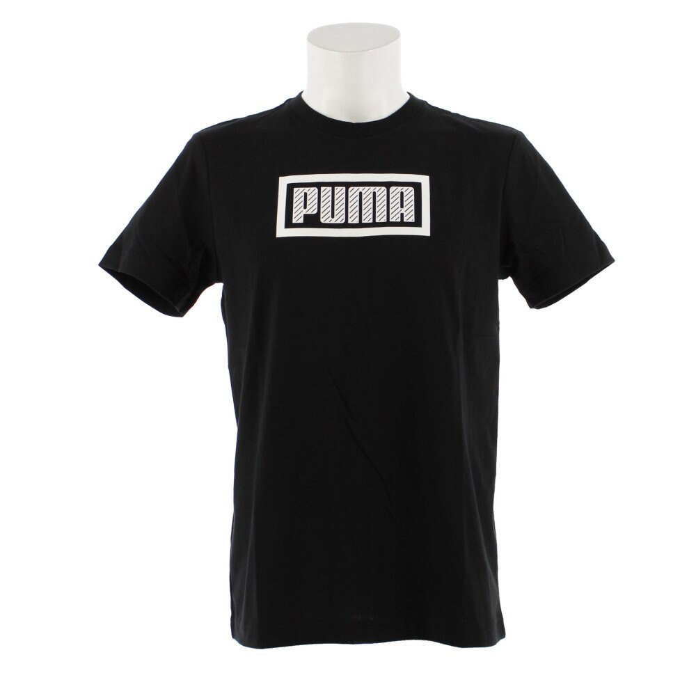  【多少の傷汚れありの為大奉仕】【オンライン限定特価】ロゴTシャツ 854048 01 BLK