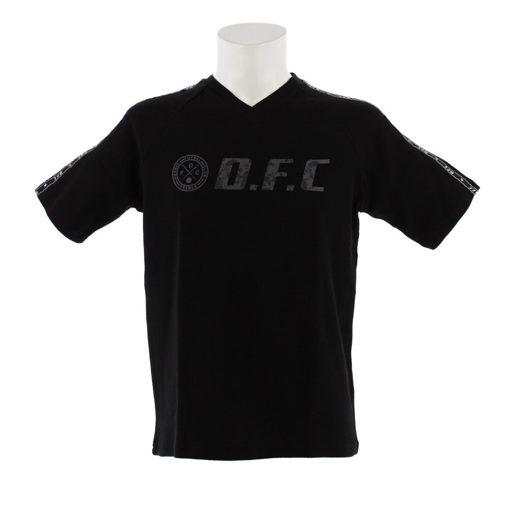  【多少の傷汚れありの為大奉仕】Tシャツ メンズ DFC ワッフル半袖Tシャツ 863D8CD5736 BLK