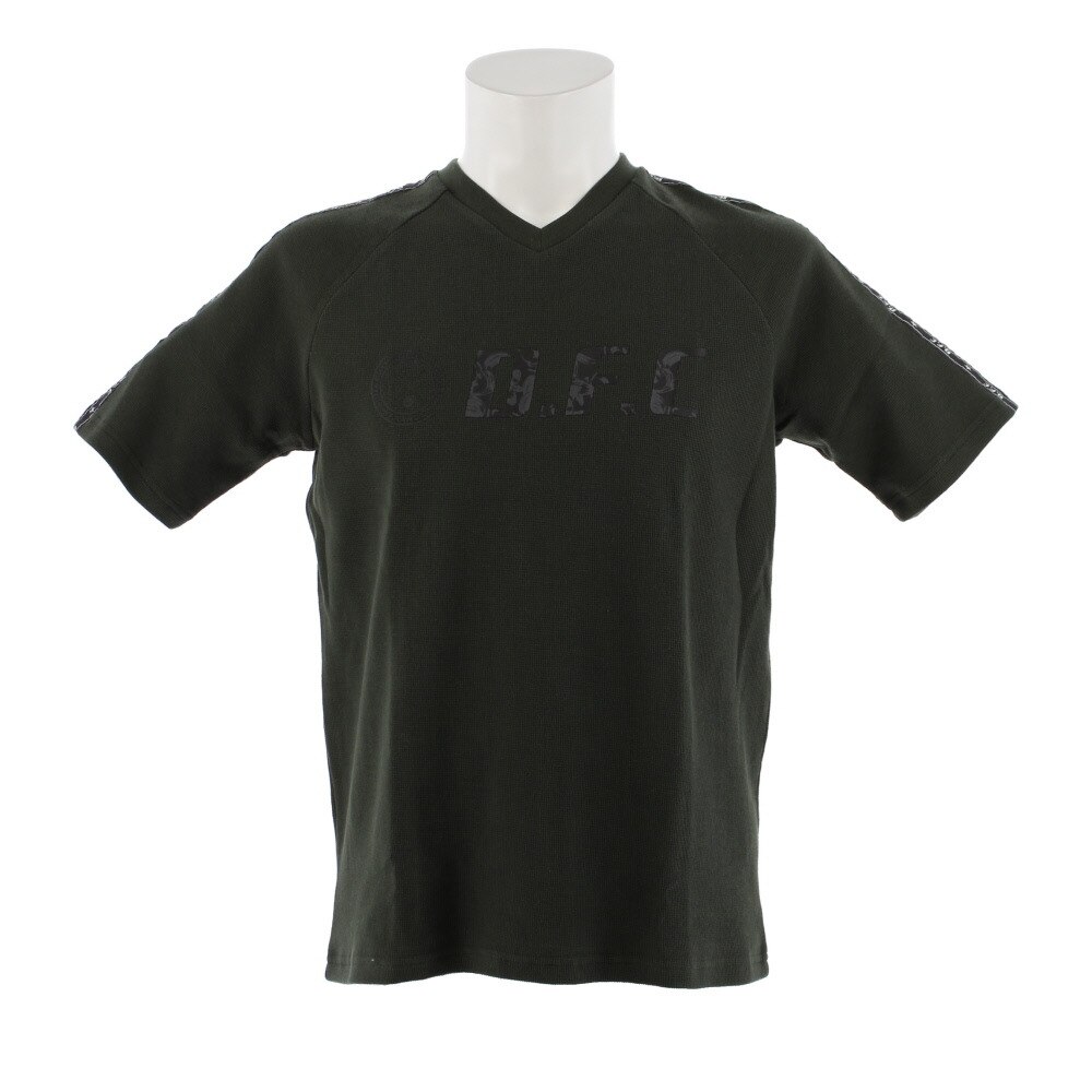  【多少の傷汚れありの為大奉仕】Tシャツ メンズ DFC ワッフル半袖Tシャツ 863D8CD5736 KHK