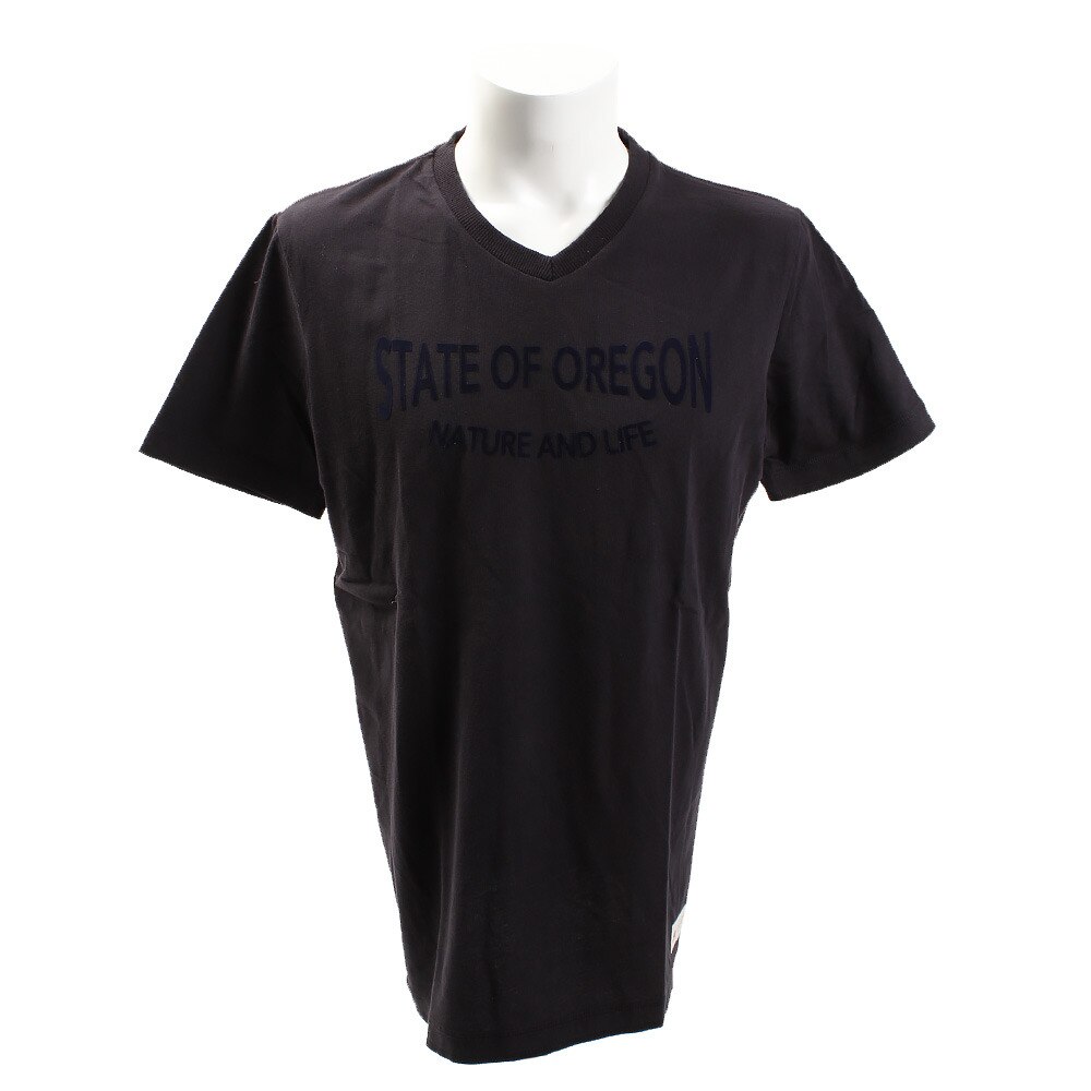  【多少の傷汚れありの為大奉仕】Tシャツ メンズ 40/2 Vネック 半袖Tシャツ 863EK8CD5803NVY
