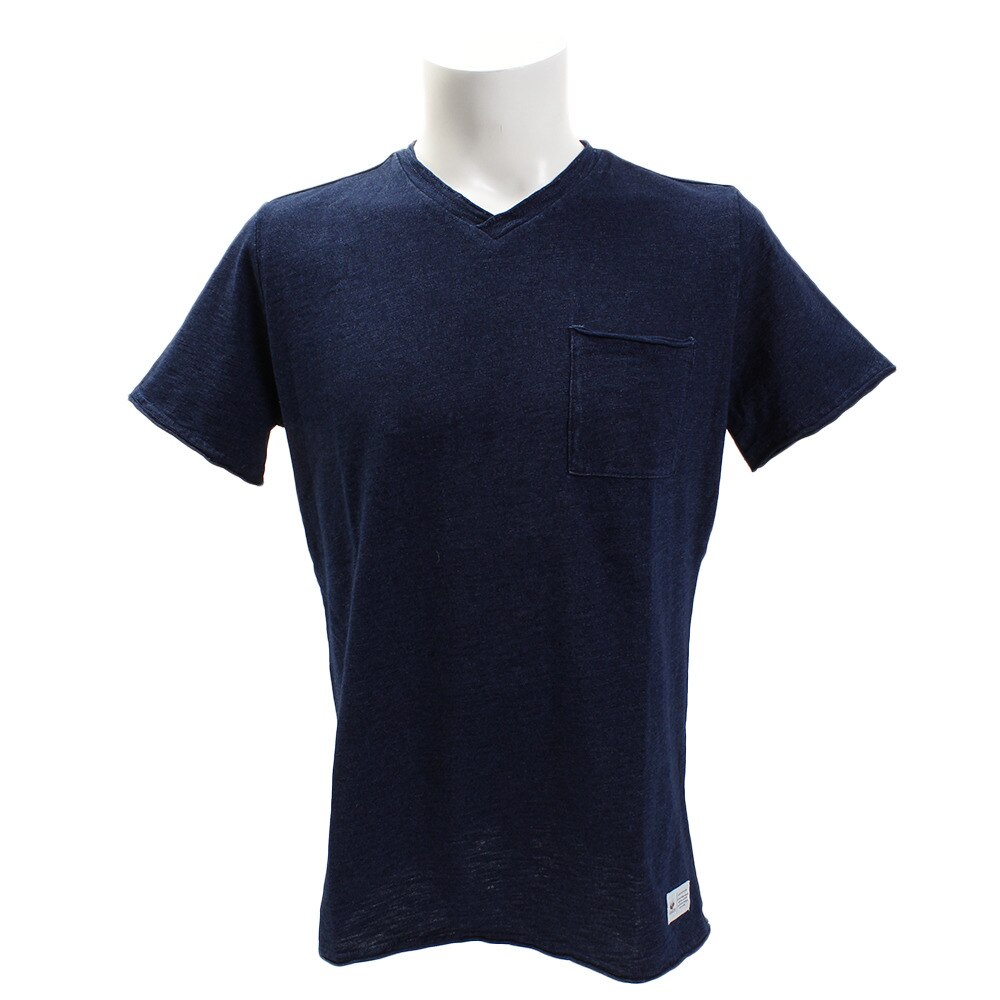  【ポイント15倍】【多少の傷汚れありの為大奉仕】INDIGO スラブVネックTシャツ 863EK8FQ5871IBLU オンライン価格