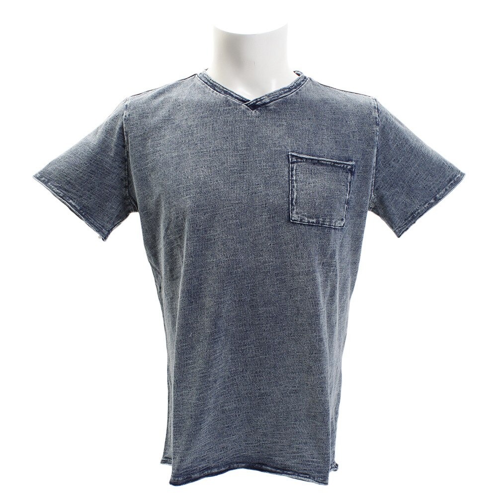  【ポイント15倍】【多少の傷汚れありの為大奉仕】INDIGO スラブVネックTシャツ 863EK8FQ5871LBLU オンライン価格