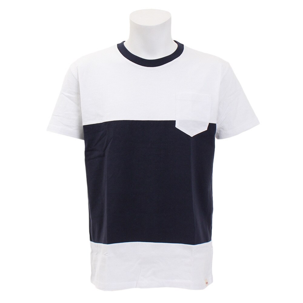  Tシャツ メンズ 半袖Tシャツ ボーダー1 TBDRL-18FRL WHT オンライン価格