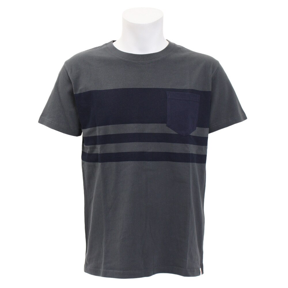  Tシャツ メンズ 半袖Tシャツ ボーダー3 TBDRM-18FRL DGRY