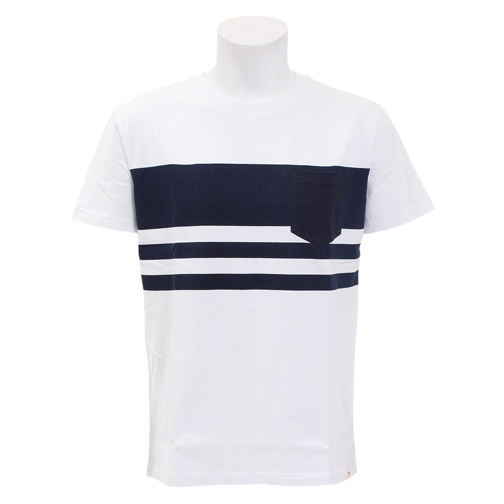  Tシャツ メンズ 半袖Tシャツ ボーダー3 TBDRM-18FRL WHT オンライン価格