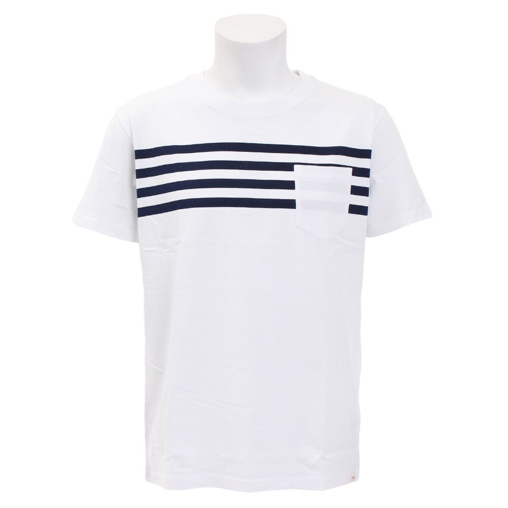  Tシャツ メンズ 半袖Tシャツ ボーダー4 TBDRS-18FRL WHT オンライン価格