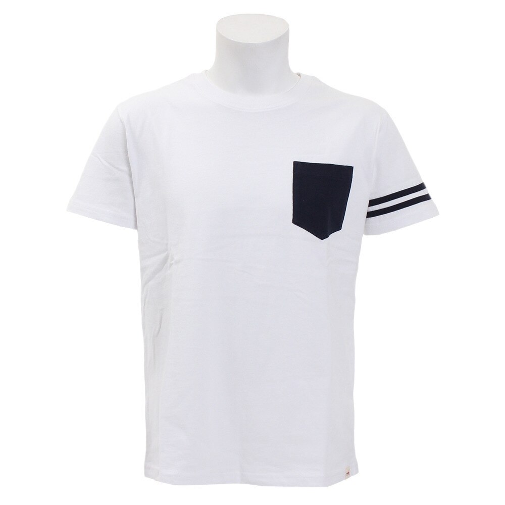  Tシャツ メンズ 半袖Tシャツ LINE TLINE-18FRL WHT オンライン価格