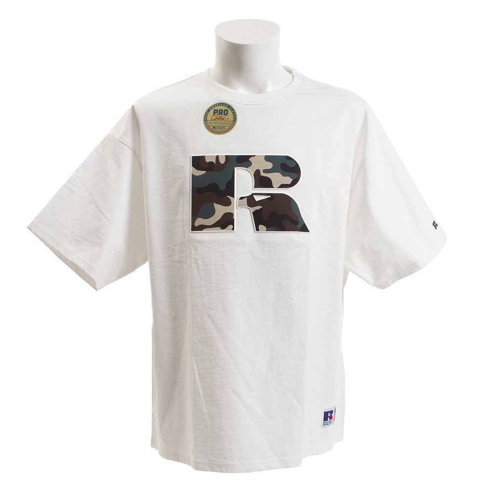  Tシャツ PRO BIG 半袖Tシャツ CAMO EMB RBM19S0003 WHT オンライン価格