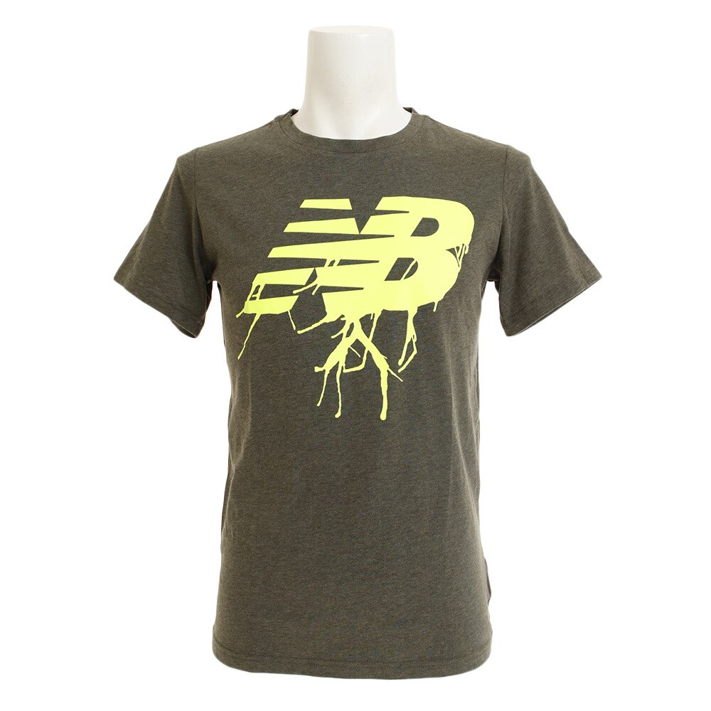  ヘザーテックグラフィックTシャツ AMT81082DCG オンライン価格