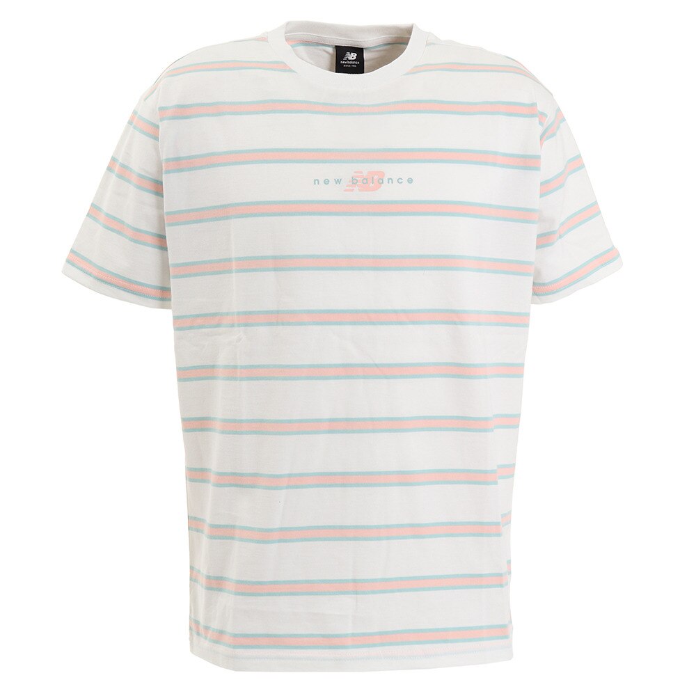  Tシャツ メンズ アスレチックスプレップストライプショートスリーブ MT01514WT オンライン価格