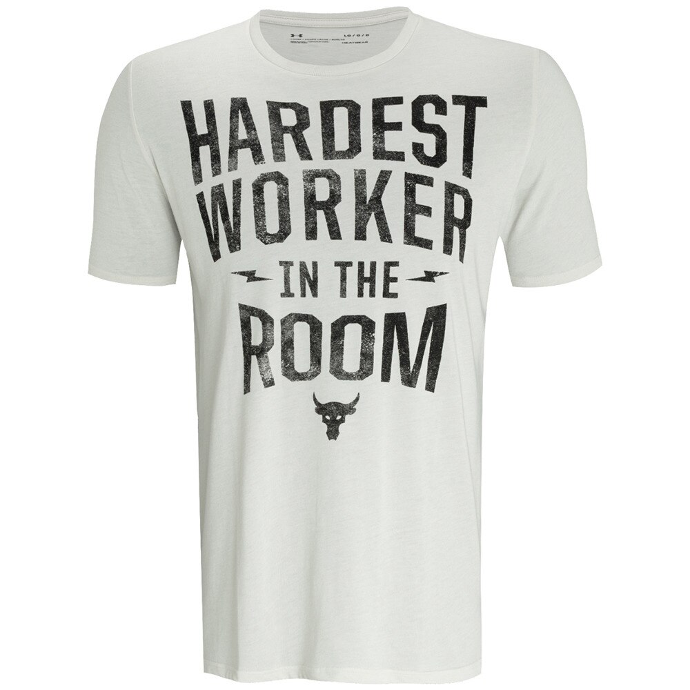  PROJECT ROCK ハーデスト ワーカー半袖Tシャツ 1357190 SUW/BLK AT オンライン価格