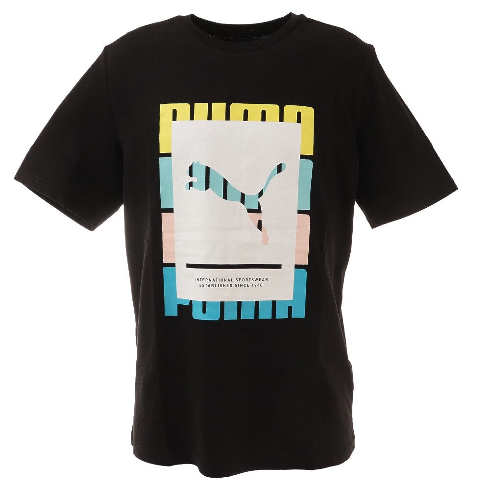  SUMMER COURTグラフィックTシャツ 845864 01 BLK