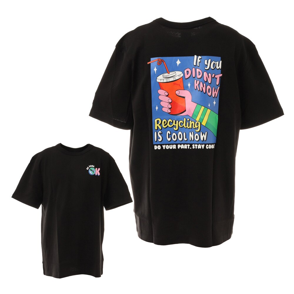 ダウンタウングラフィックTシャツ 530899 01 BLK