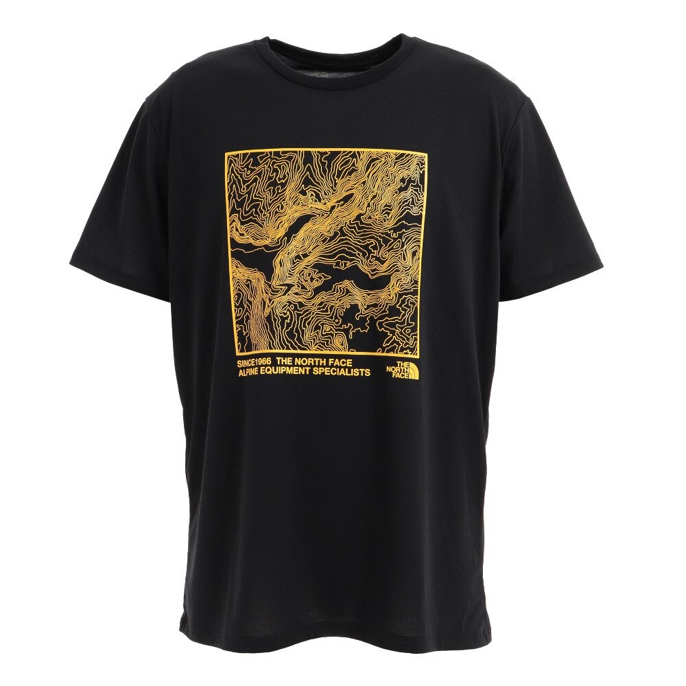  ショートスリーブ TOPOGRAPHY Tシャツ NT32180 K