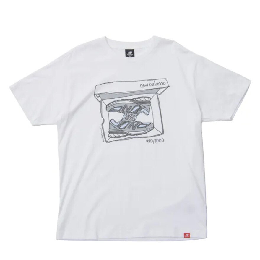  NB Essentials シューボックスTシャツ MT11542WT 半袖