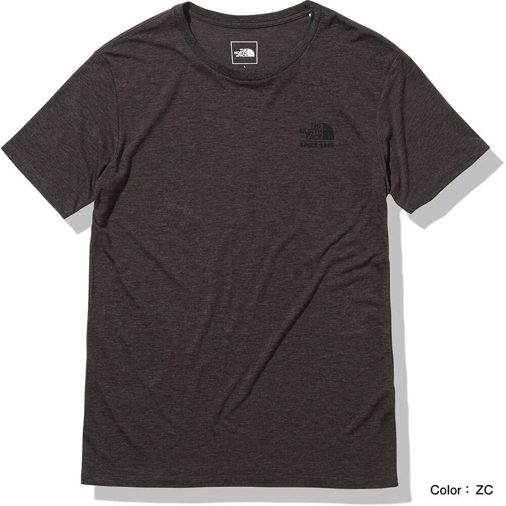  ショートスリーブフラッシュドライメリノメッセージクルーTシャツ NT32174 ZC