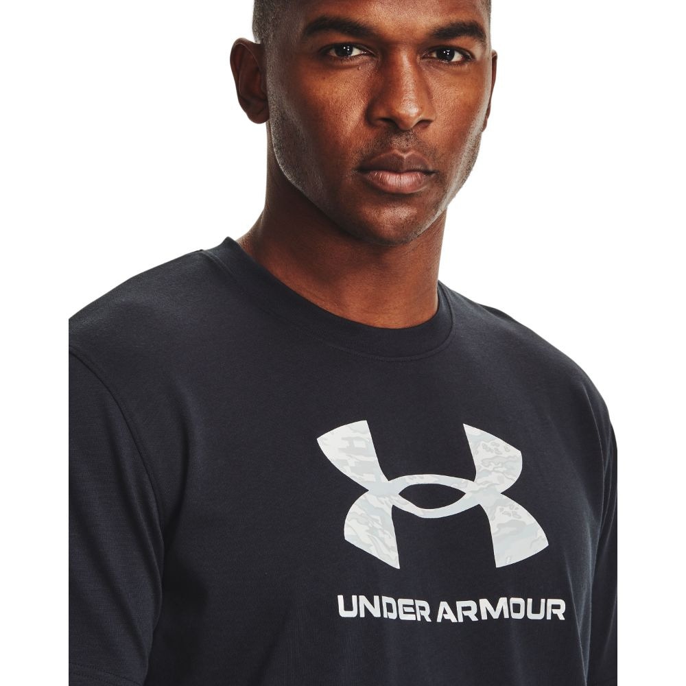 アンダーアーマー（UNDER ARMOUR）（メンズ）Tシャツ メンズ 半袖 カモ ビッグロゴ 1365199 001 カットソー