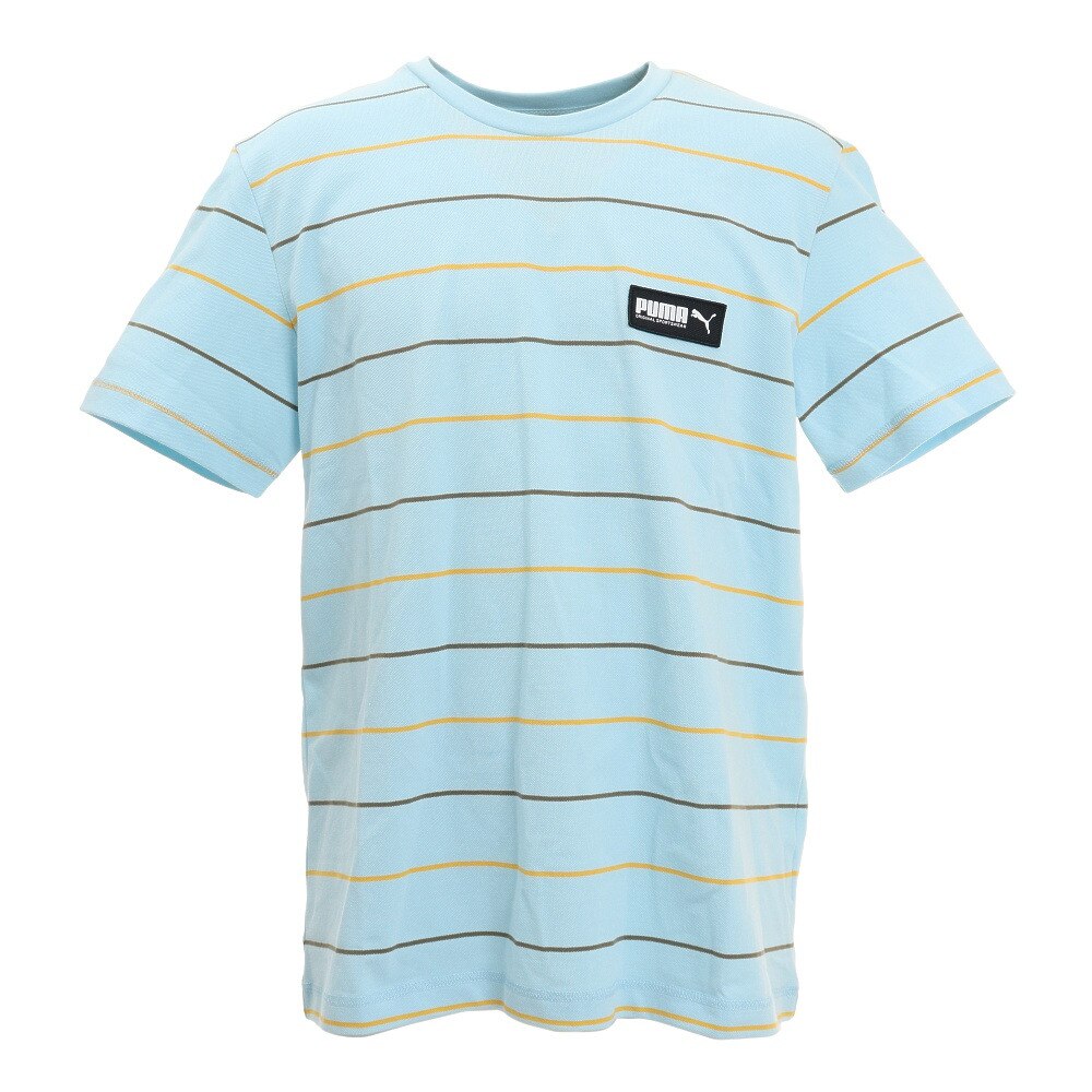  FUSION ストライプTシャツ 582684-18