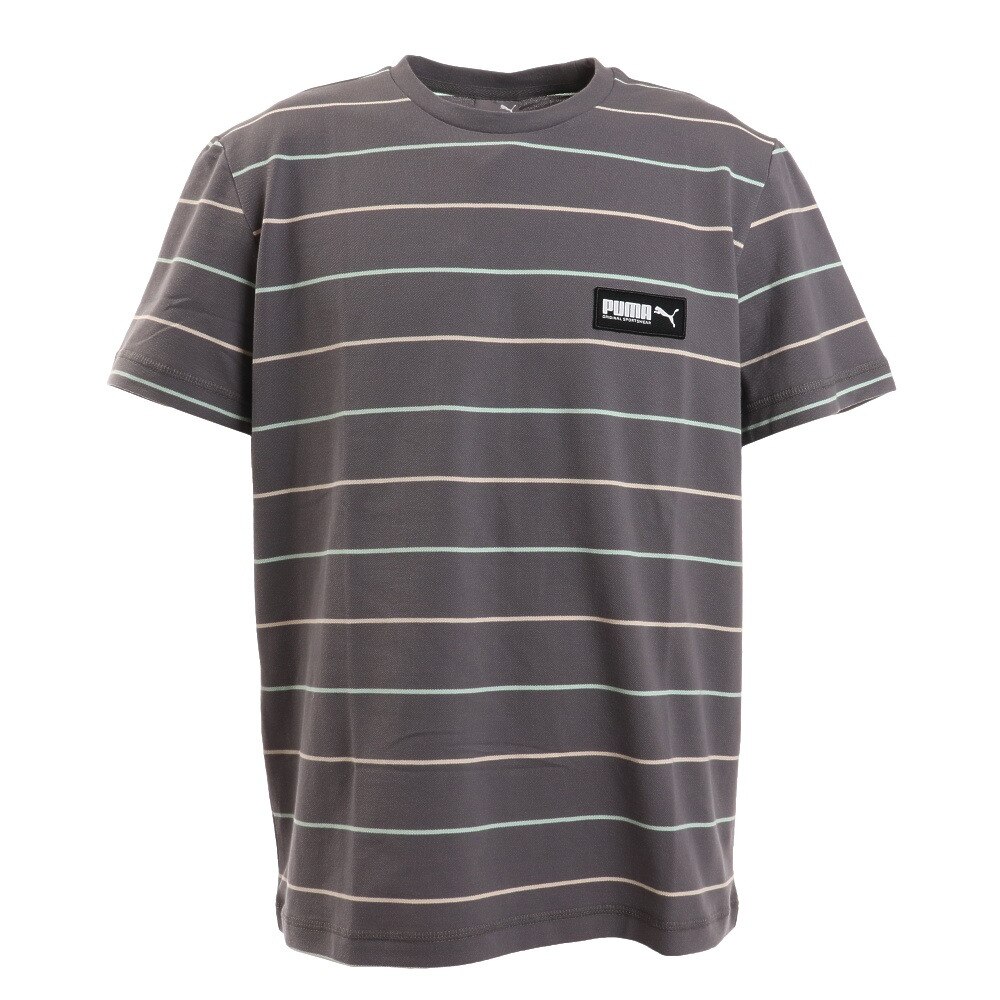  FUSION ストライプTシャツ 582684-44