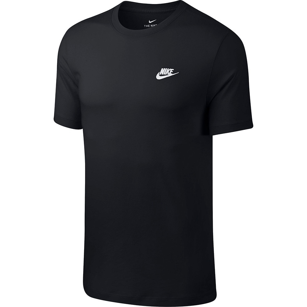 ナイキ（NIKE）（メンズ）Tシャツ 半袖 メンズ クラブ Tシャツ コットン100% 黒 ブラック ワンポイント シンプル 洗濯可 AR4999-013