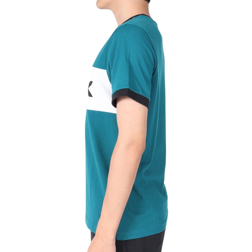 リーボック（REEBOK）（メンズ）Tシャツ メンズ 半袖 トレーニング エッセンシャルズ リニア ロゴ GLT76-FK6123 グリーン