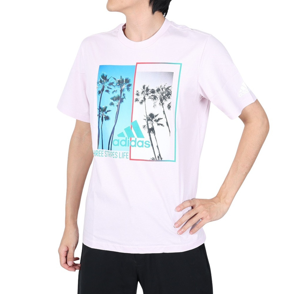 アディダス（adidas）（メンズ）ツリーフォト 半袖Tシャツ E0567-HN0400 スポーツ用品はスーパースポーツゼビオ