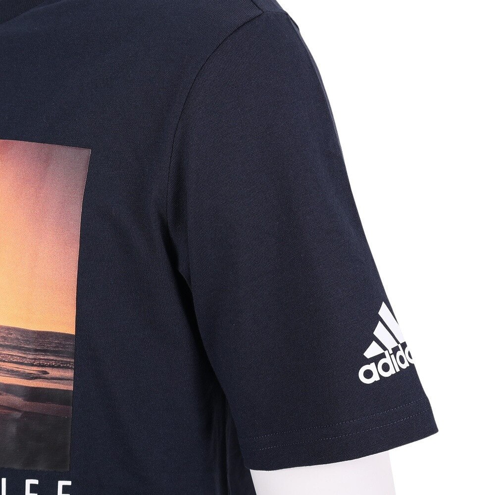 アディダス（メンズ）Tシャツ メンズ 半袖 オーシャンフォト E4721-HN0403