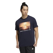 アディダス(メンズ)Tシャツ メンズ 半袖 オーシャンフォト E4721-HN0403