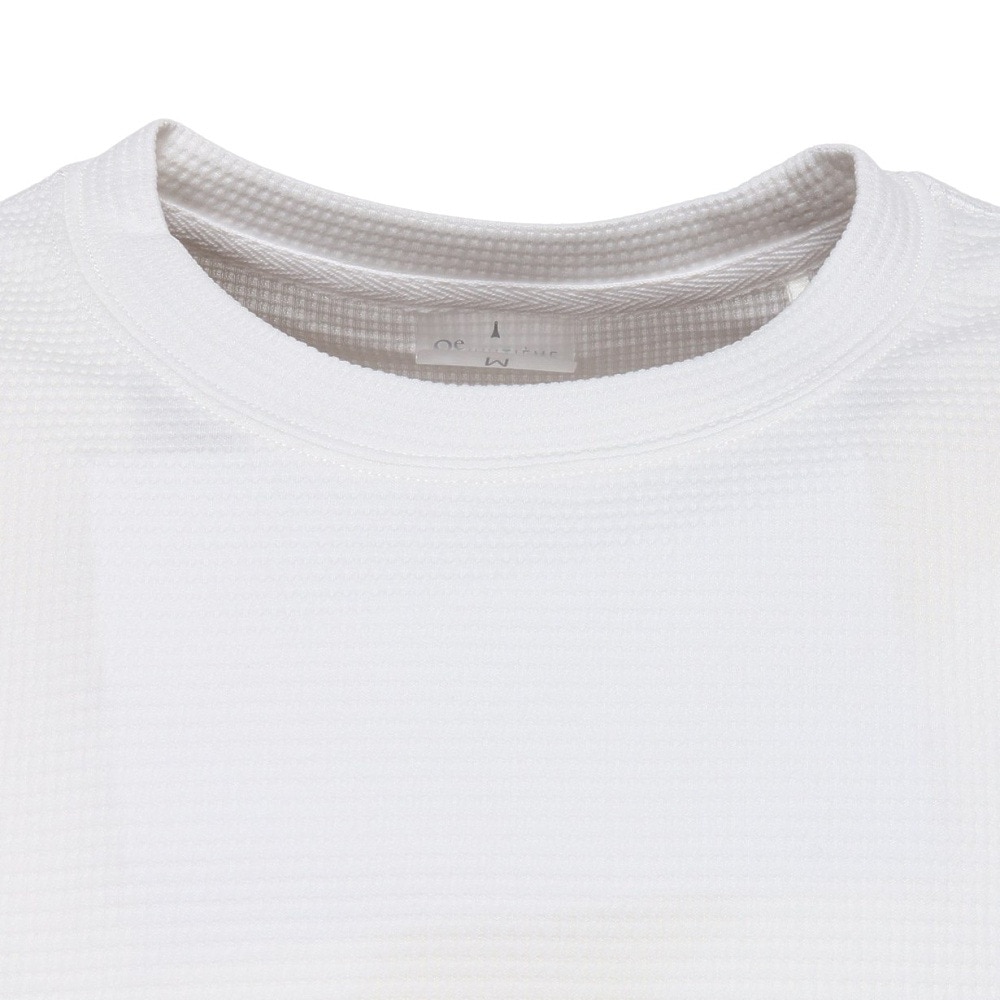 ウィッテム（HUITIEME）（メンズ）半袖Tシャツ メンズ ハイブリット バック ストライプ 191-26442-005