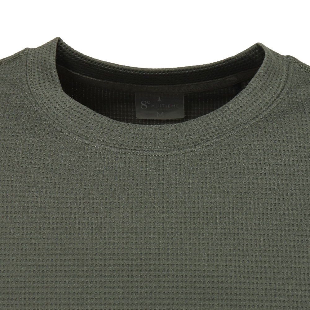 ウィッテム（HUITIEME）（メンズ）半袖Tシャツ メンズ ハイブリット バック ストライプ 191-26442-028
