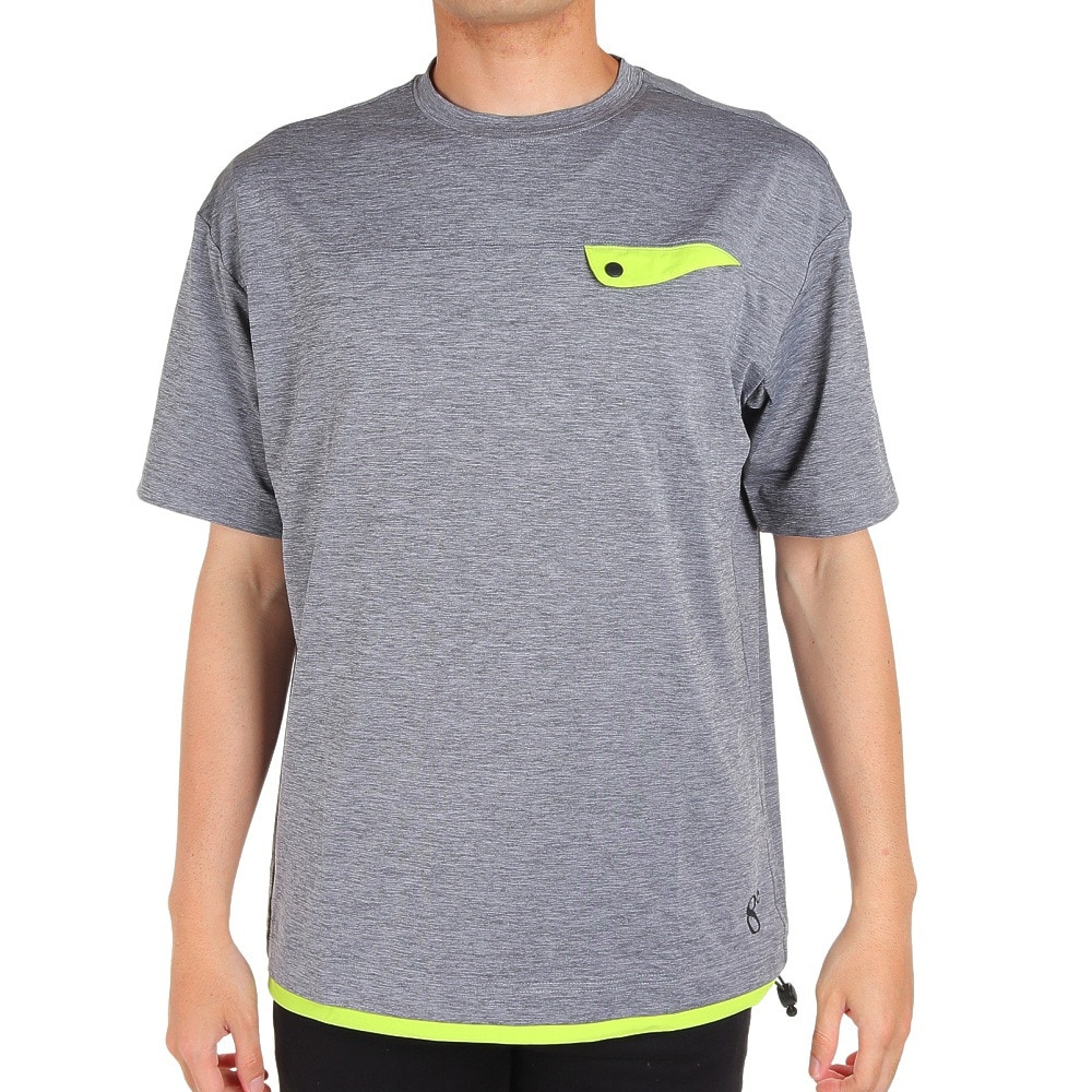 ウィッテム（HUITIEME）（メンズ）半袖Tシャツ メンズ 裾配色 クルーネック 191-26443-015
