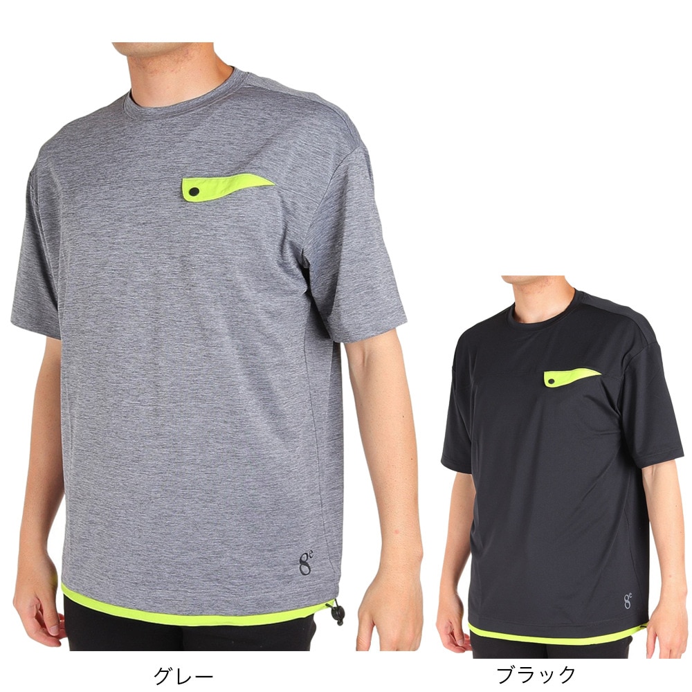 ウィッテム（HUITIEME）（メンズ）半袖Tシャツ メンズ 裾配色 クルーネック 191-26443-019