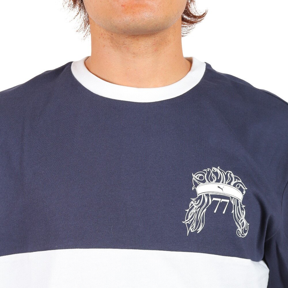 プーマ（PUMA）（メンズ）Tシャツ メンズ 半袖 GV 672967 43 NVY