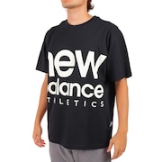 ニューバランス（new balance）（メンズ、レディース）Tシャツ メンズ 半袖 Athletics Unisex Out of Bounds オーバーサイズ UT23505BK
