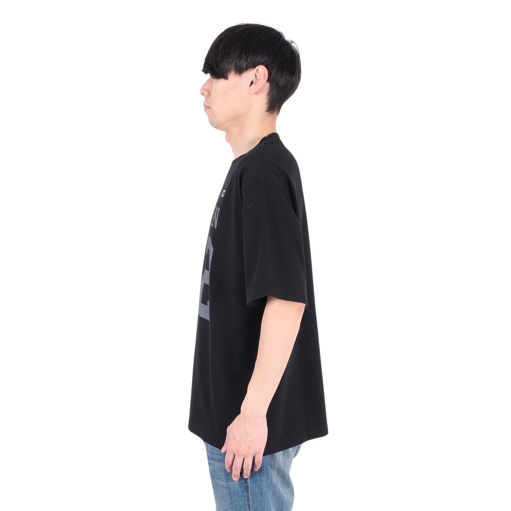 ニューバランス（new balance）（メンズ）半袖Tシャツ メンズ 黒 900 ボストン82 ロゴプリント AMT25066BK