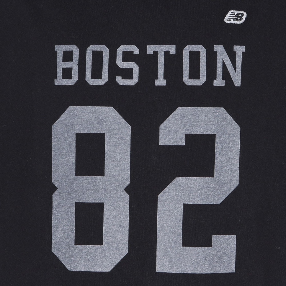 ニューバランス（new balance）（メンズ）半袖Tシャツ メンズ 黒 900 ボストン82 ロゴプリント AMT25066BK