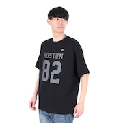 ニューバランス（new balance）（メンズ）半袖Tシャツ メンズ 黒  900 ボストン82 ロゴプリント AMT25066BK