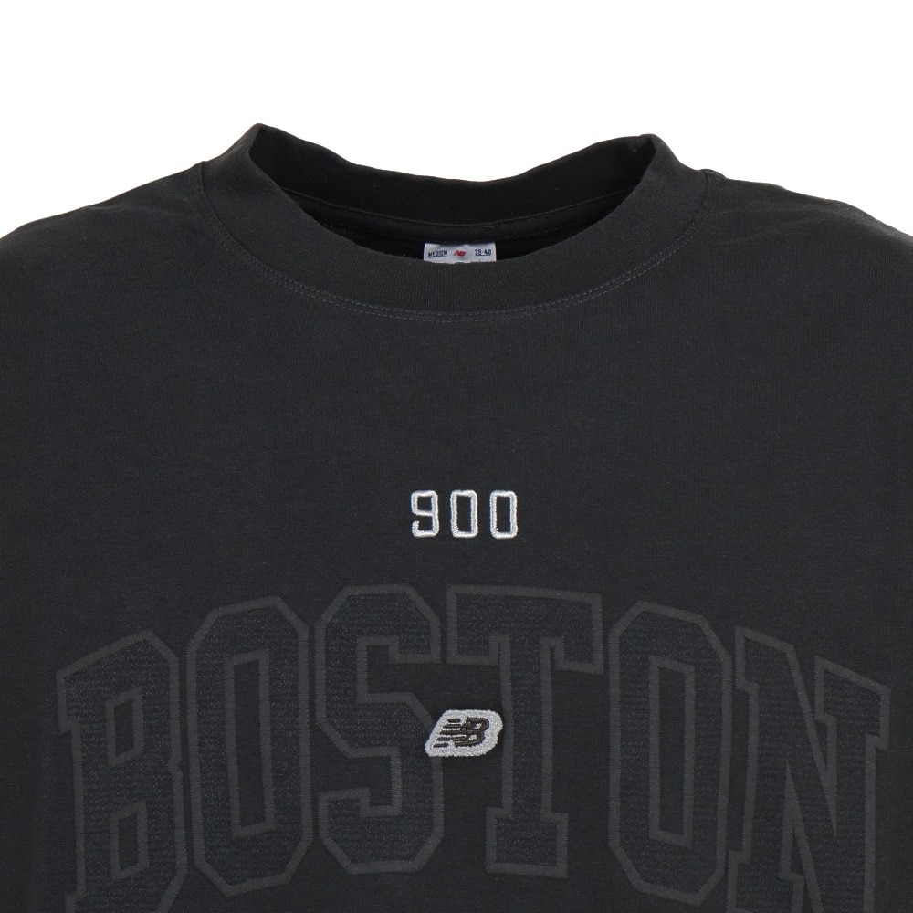 ニューバランス（new balance）（メンズ）半袖Tシャツ メンズ 黒 900 ボストン AMT25070PHM