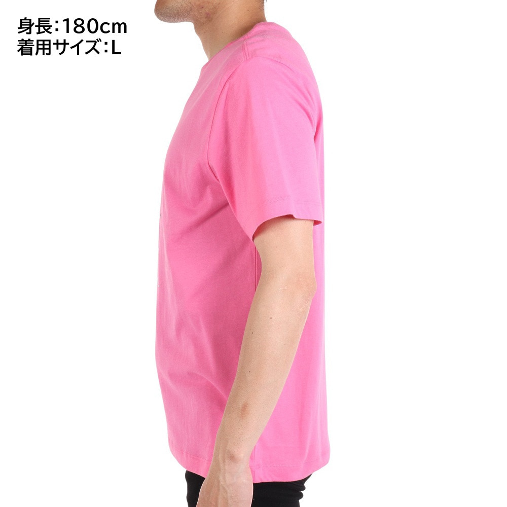 ナイキ（NIKE）（メンズ）半袖Tシャツ メンズ ピンク NSW クラブ+ HDY PK4 ロゴプリント DZ2876-684 